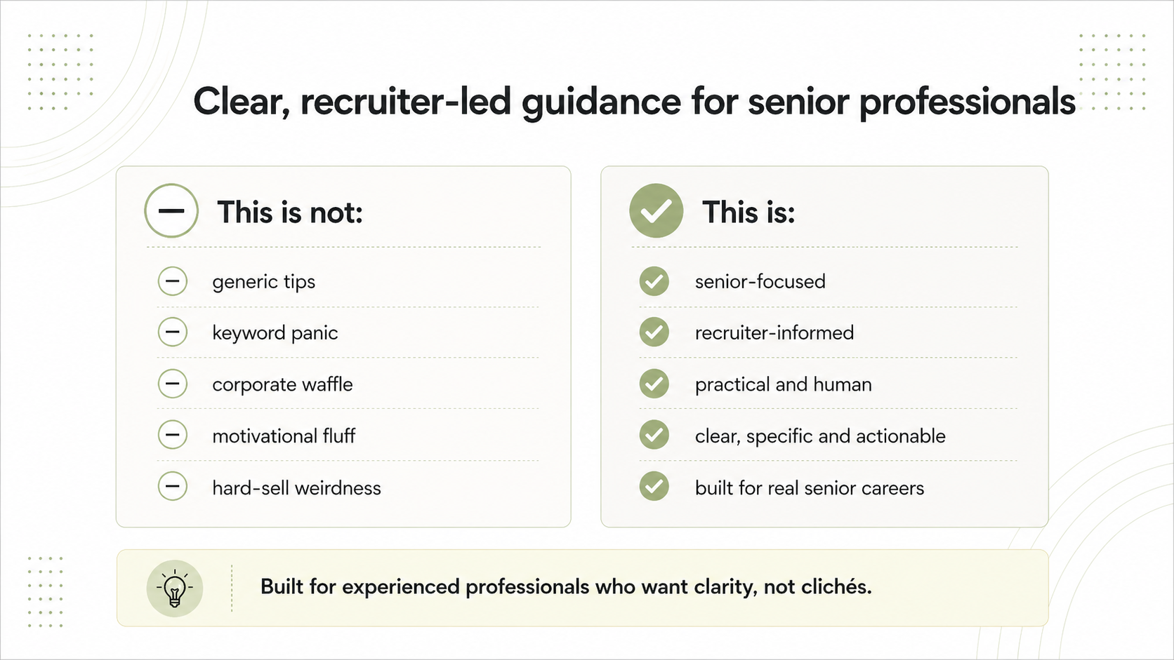 Senior Job Search Strategy Course